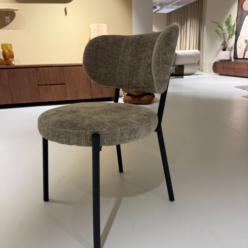 Eetstoel Oasis - Taupe - Set van 6 - By-Boo, Huis en Inrichting, Niet ingevuld, Niet ingevuld, Niet ingevuld