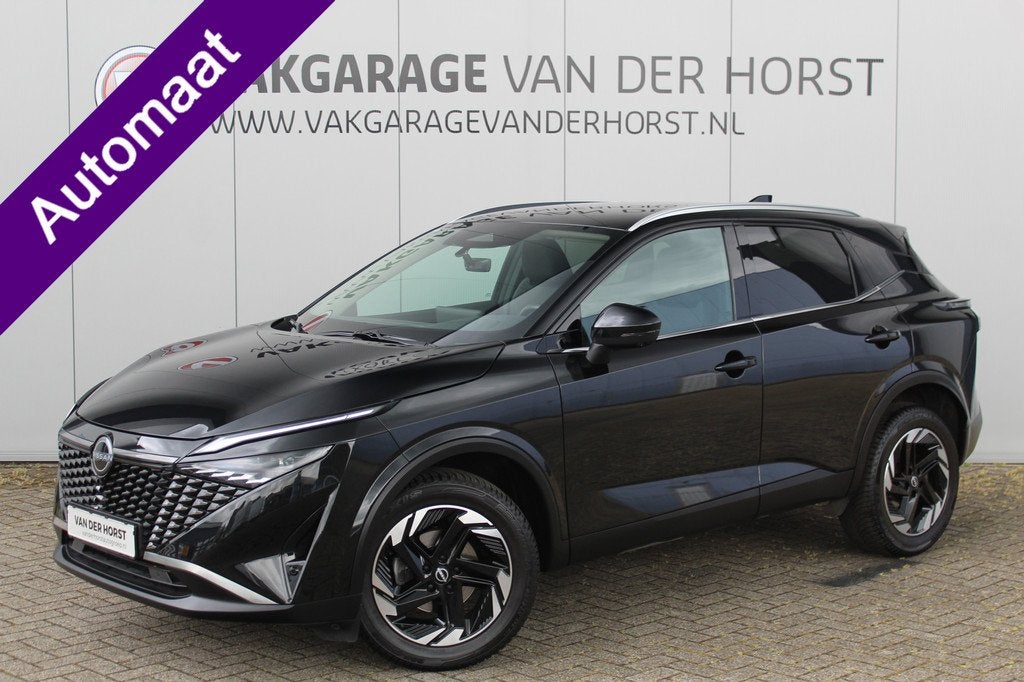 Nissan QASHQAI 1.3-158pk MHEV Xtronic N-Connecta AUTOMAAT !, Auto's, Nissan, 12 maanden, Zwart, 4 cilinders, Leder en Stof