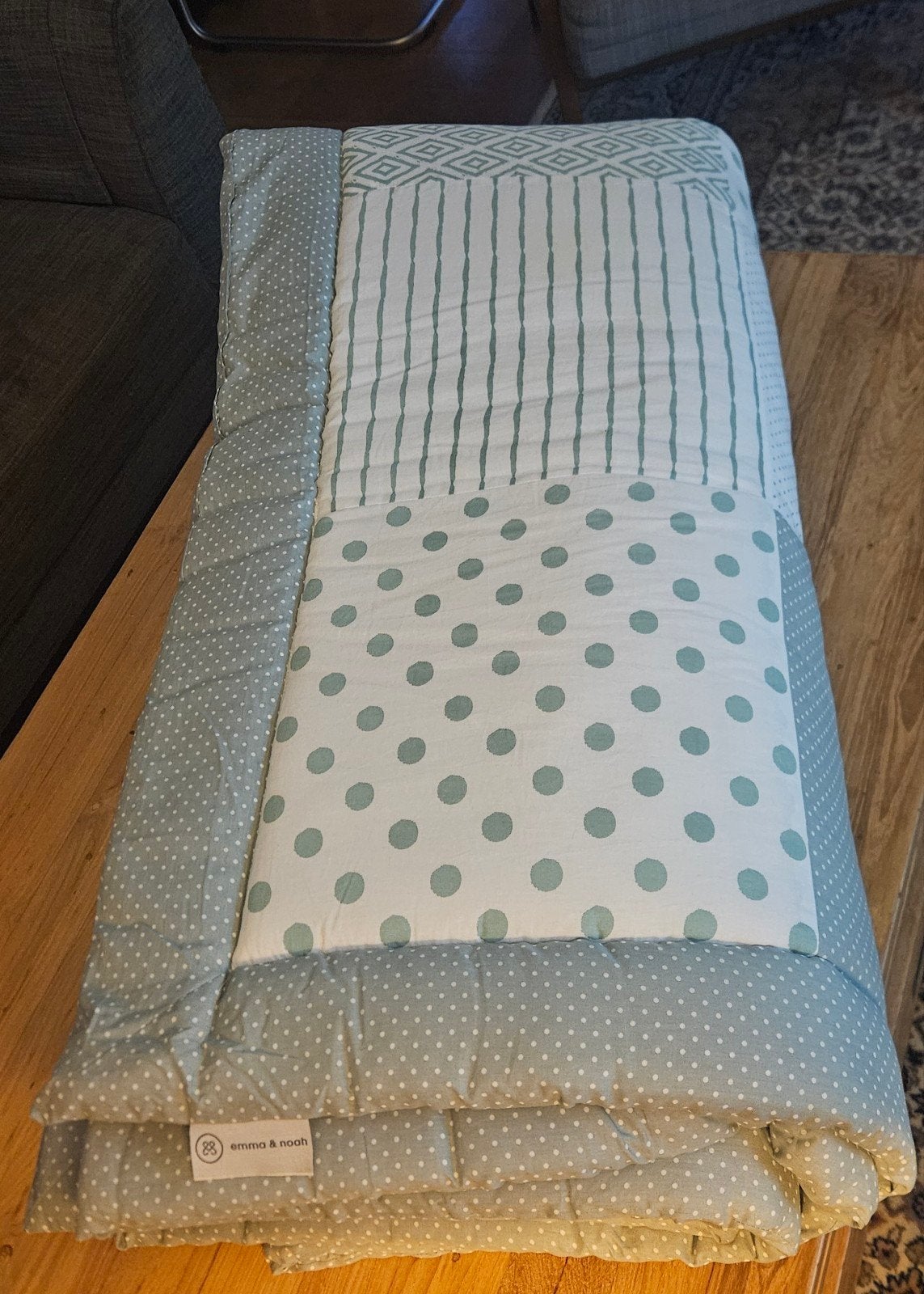 Emma & Noah Patchwork Speelkleed / Babykleed 200x200cm, Ophalen, Zo goed als nieuw