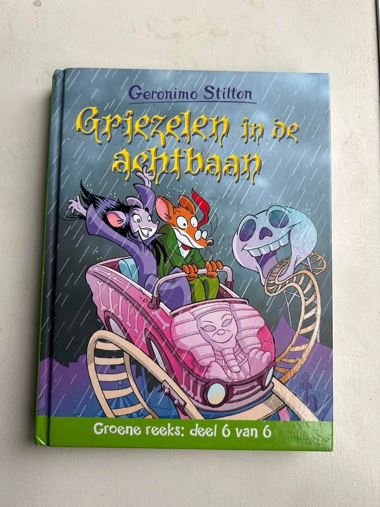 Geronimo Stilton - Griezelen in de achtbaan, Fictie algemeen, Geronimo Stilton, Ophalen of Verzenden, Zo goed als nieuw