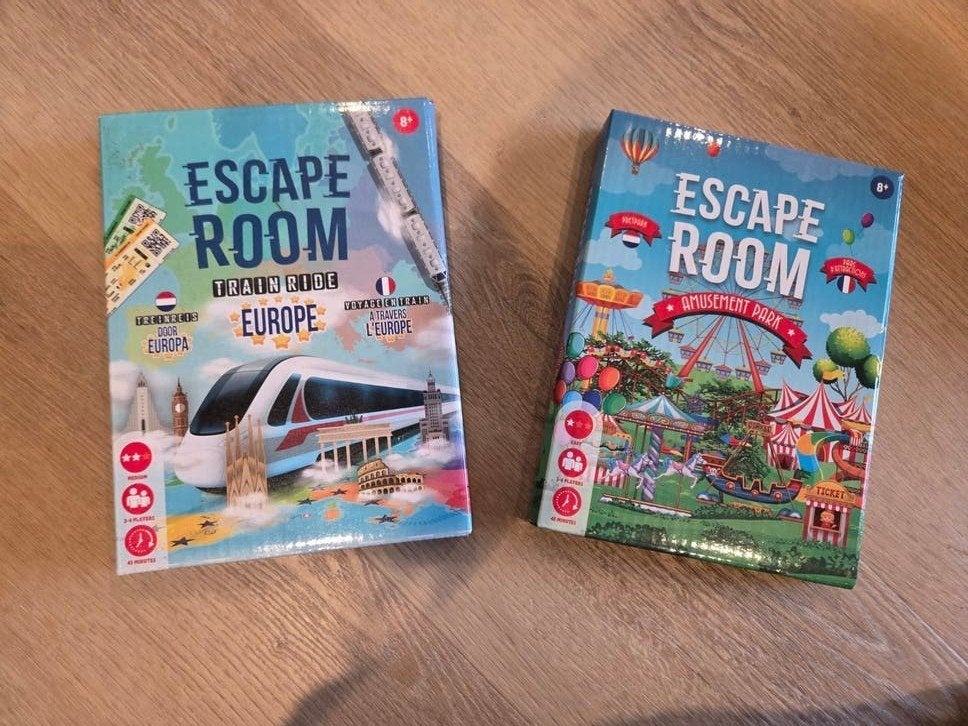 Escape Room: Train Ride Europe & Amusement Park, Een of twee spelers, Ophalen of Verzenden, Zo goed als nieuw