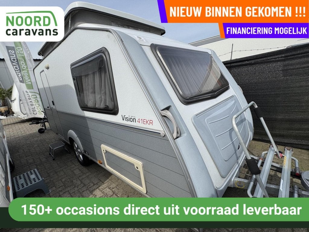 Kip VISION SPECIAL 41 EKR, LENGTE BEDDEN,MOVER,FIETSENDRAGER, Caravans en Kamperen, Kip, Tot en met 2, Bedrijf, 750 - 1000 kg