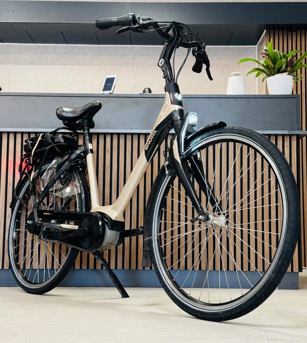 Sparta M8B Bosch Middenmotor / Laag KM / Dames Goud 53cm, Ophalen, Sparta, Gebruikt, -
