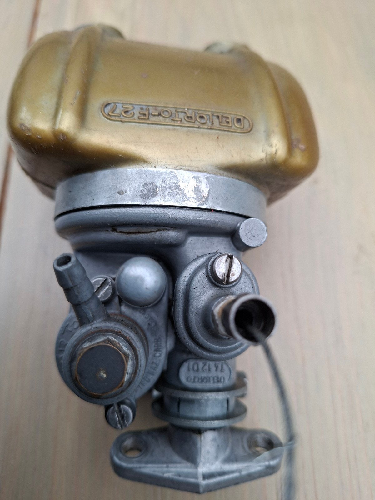 Dellorto carburateur met filter en spruitstuk., Ophalen of Verzenden, Carburateur, Overige merken