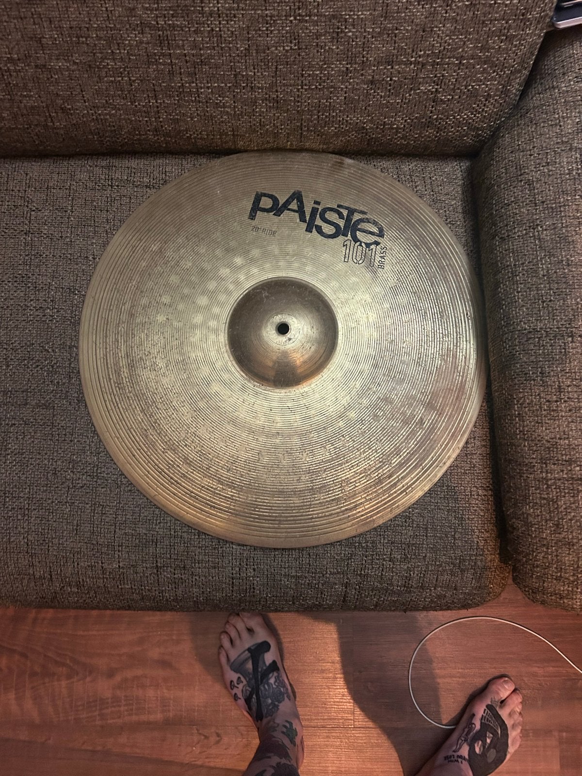 Paiste 101 Brass 20 inch Ride bekken, Muziek en Instrumenten, Ophalen, Gebruikt, Overige merken
