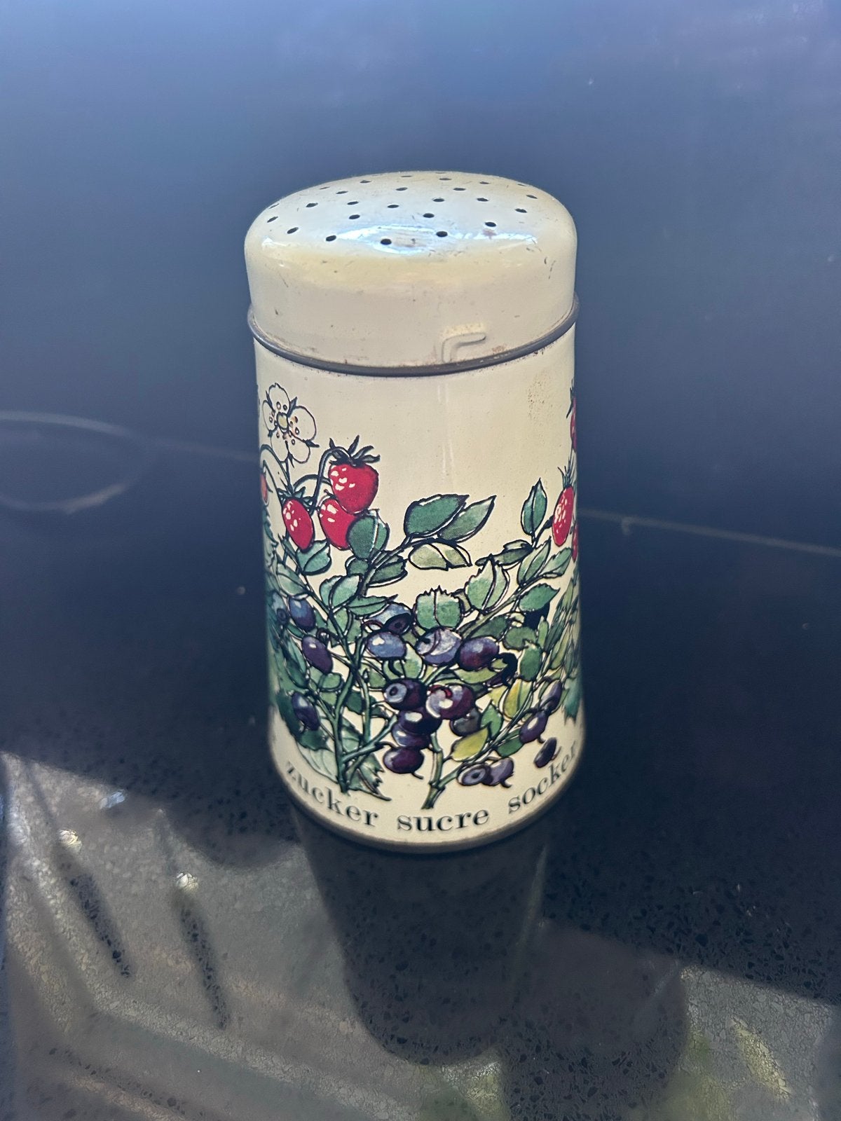 Vintage Regency Ware Suikerstrooier met Bessenprint, Ophalen of Verzenden