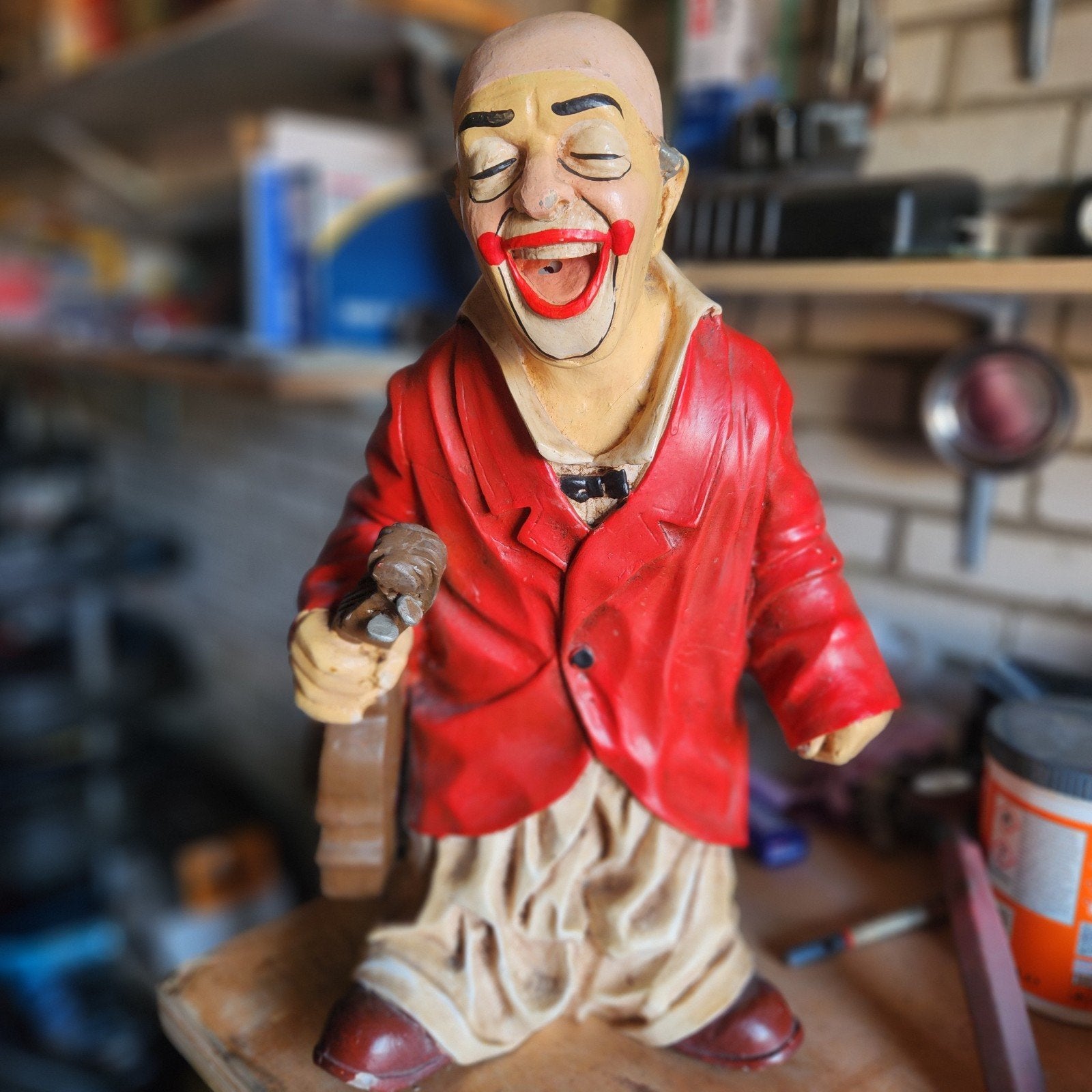 Jun Asilo Clown met viool!, Verzamelen, Beelden en Beeldjes, Ophalen of Verzenden, Gebruikt, Overige typen