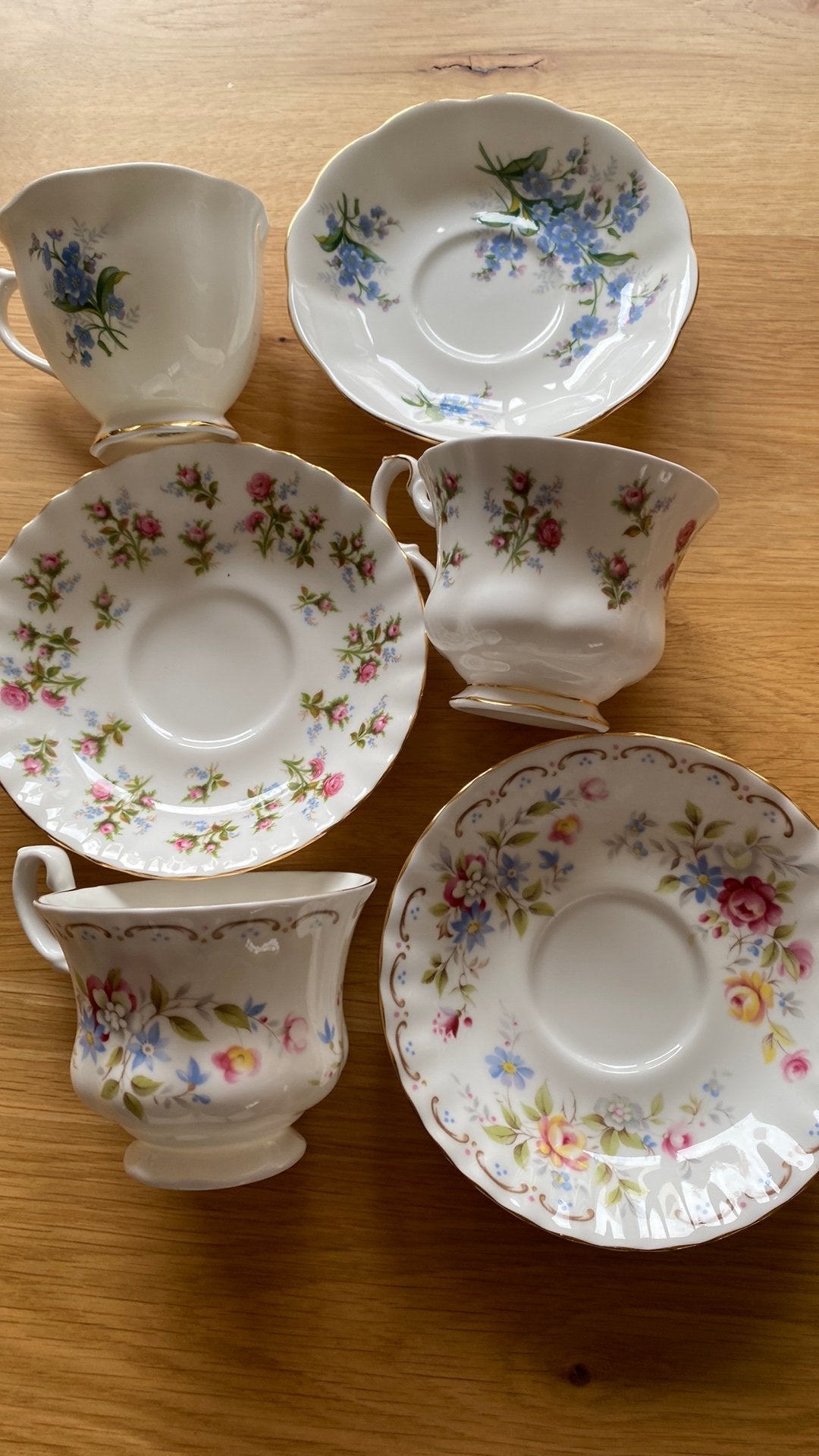 3 royal albert kop en schotels, Ophalen