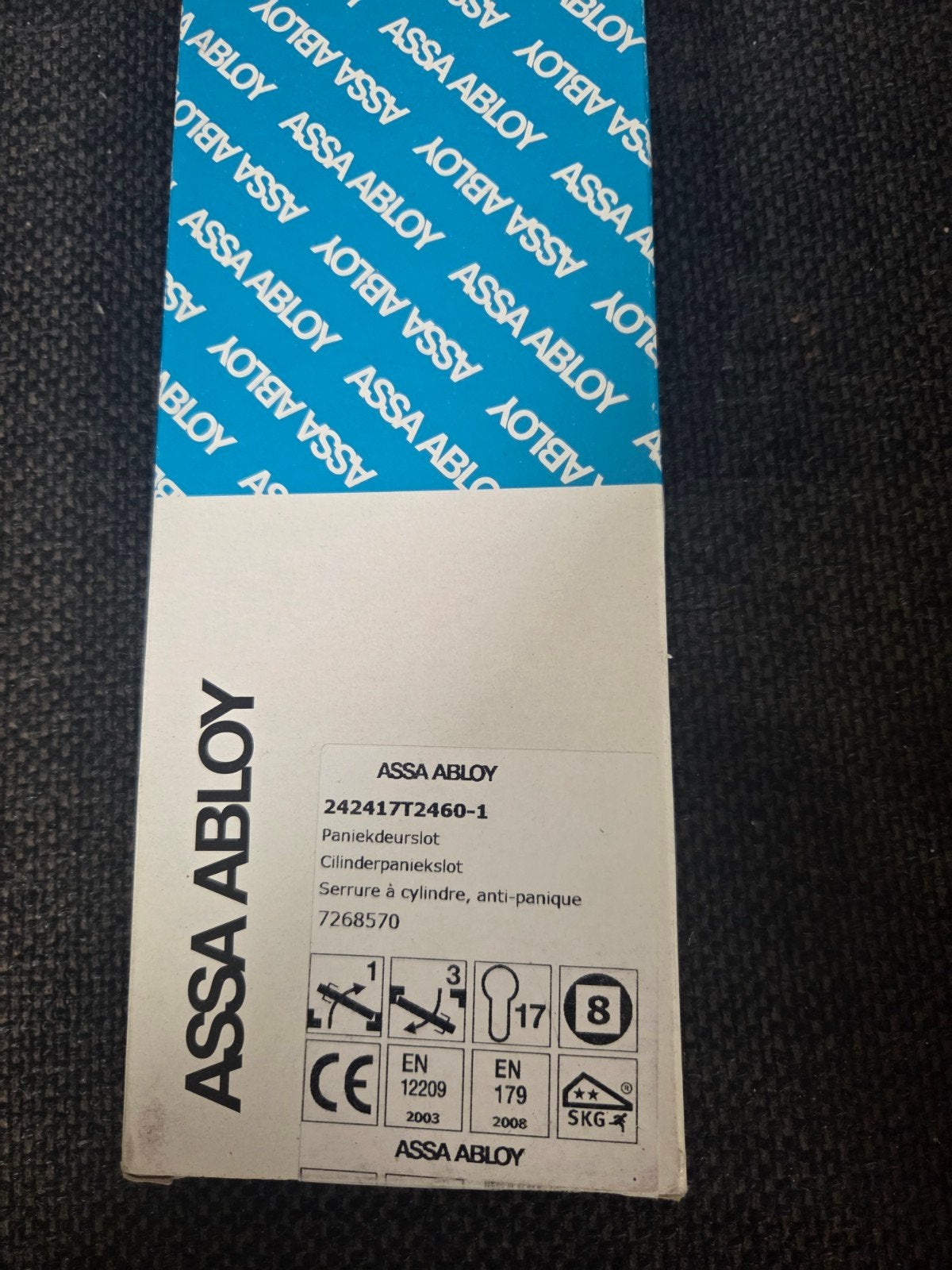 Assa Abloy paniekslot ( nieuw ), Ophalen of Verzenden, Nieuw, IJzer, Slot