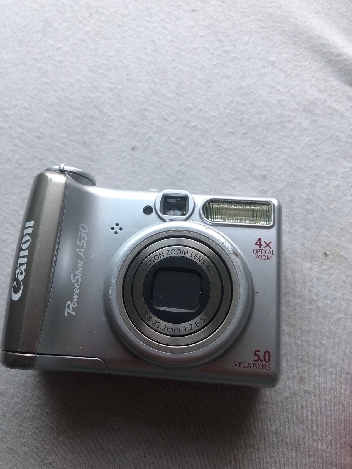Canon PowerShot A530 Compactcamera - 5.0 Megapixels, Ingebouwde flitser, Gebruikt, Canon, Ophalen of Verzenden