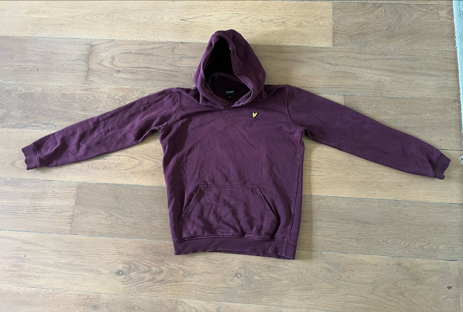 Lyle & Scott Hoodie - Wijnrood - Maat 12/13 jaar, Kinderen en Baby's, Kinderkleding | Maat 152, Ophalen of Verzenden, Gebruikt