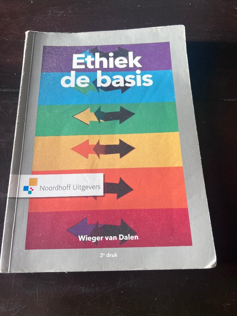 boek Ethiek de basis Wieger van Dalen Noordhoff, Ophalen of Verzenden, Zo goed als nieuw, Wieger van Dalen