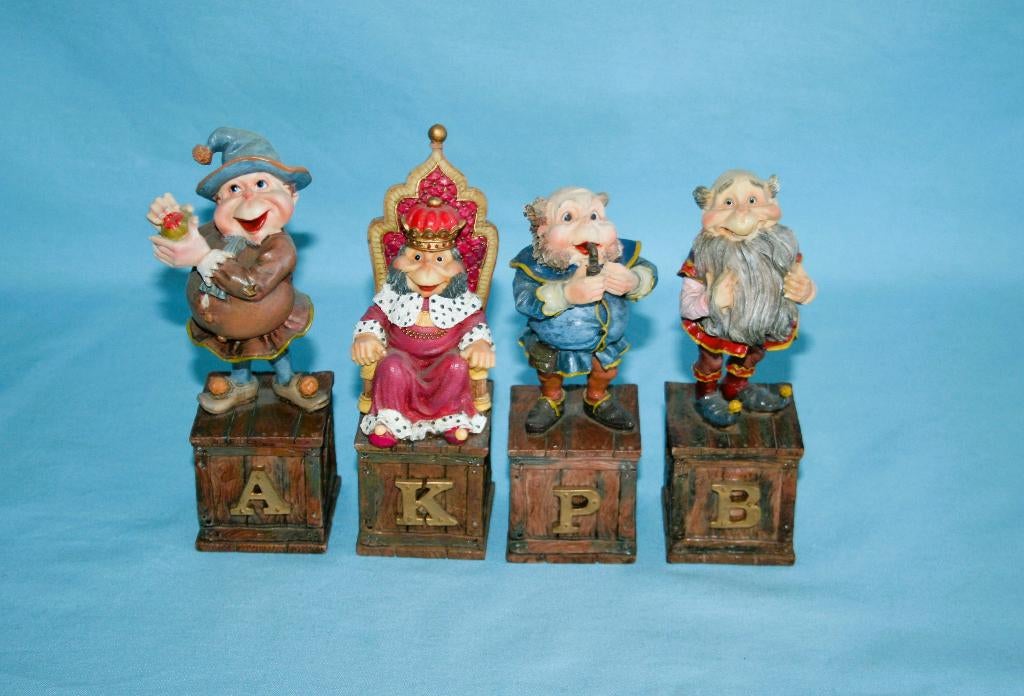4 x Figuren van " The Laaf Collection " - De Efteling, Ophalen of Verzenden, Zo goed als nieuw, Beeldje of Poppetje