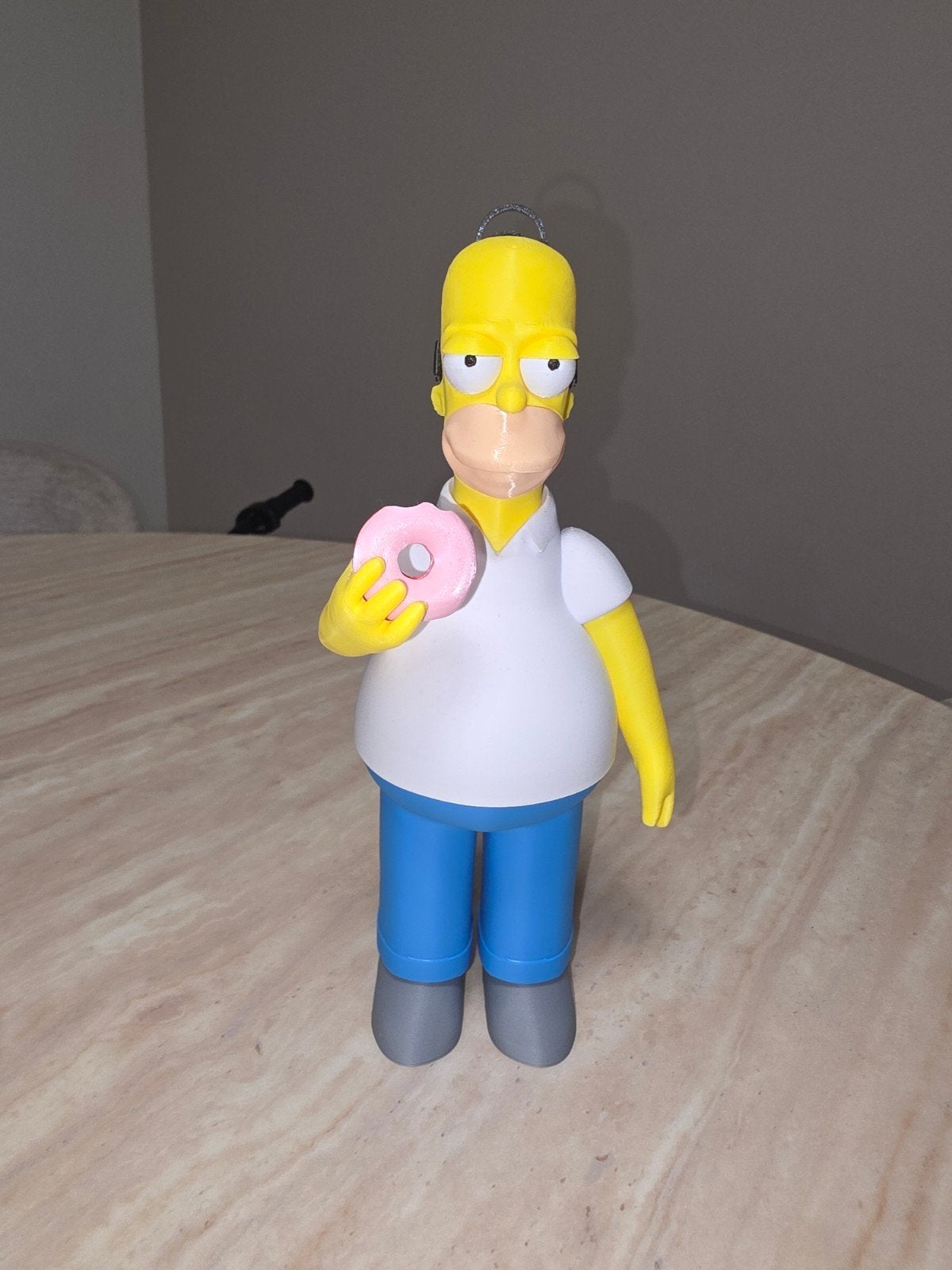 3D Geprinte Homer Simpson met Donut - 23 cm, Verzamelen, Ophalen of Verzenden, Nieuw