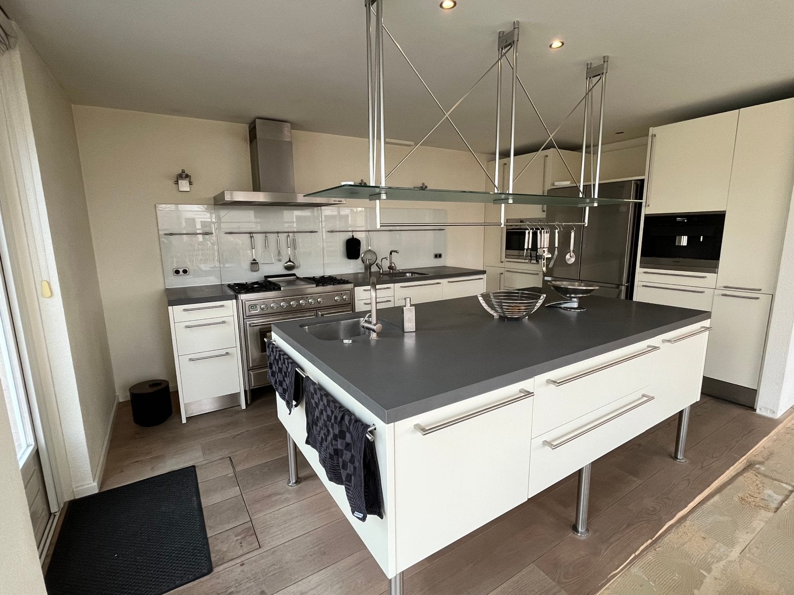 Bulthaup keuken, Huis en Inrichting, Keuken | Complete keukens, Gebruikt, Dubbelwandige keuken, Crème, Hout, Met kookeiland, Ophalen