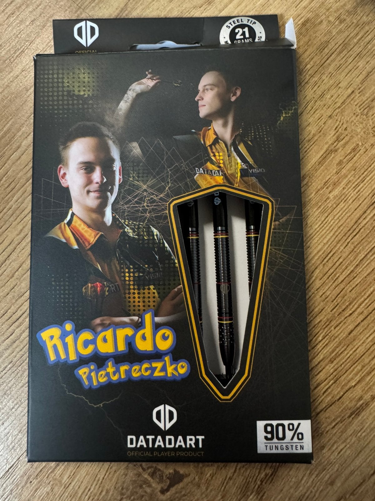 Nieuwe Datadart Ricardo Pietreczko Darts (21g, Steel Tip), Sport en Fitness, Darts, ., Nieuw, Ophalen of Verzenden, Pijlen