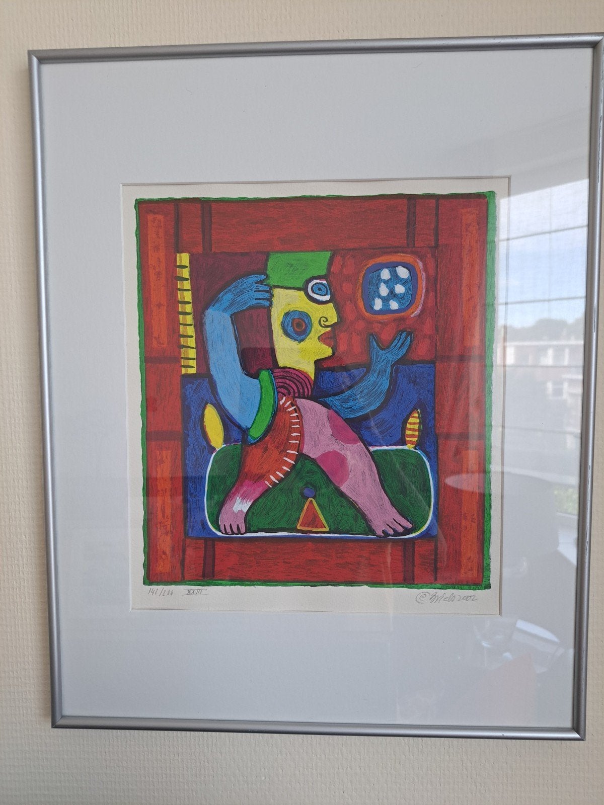 Clemens Briels zeefdruk gesigneerd, Abstract, Ophalen of Verzenden, Lithografie, Gelimiteerde oplage