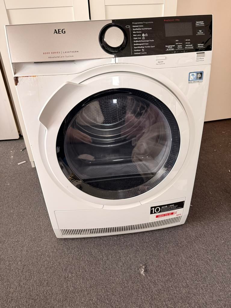 Aeg lavathe droger, Ophalen, 8 tot 10 kg, Niet werkend, 85 tot 90 cm