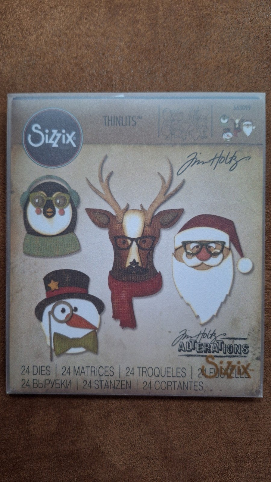 Sizzix Thinlits Tim Holtz Kerst Stansset - Cool Yule, Geschikt voor snijden, Verzenden, Gereedschap of Toebehoren, Meerkleurig