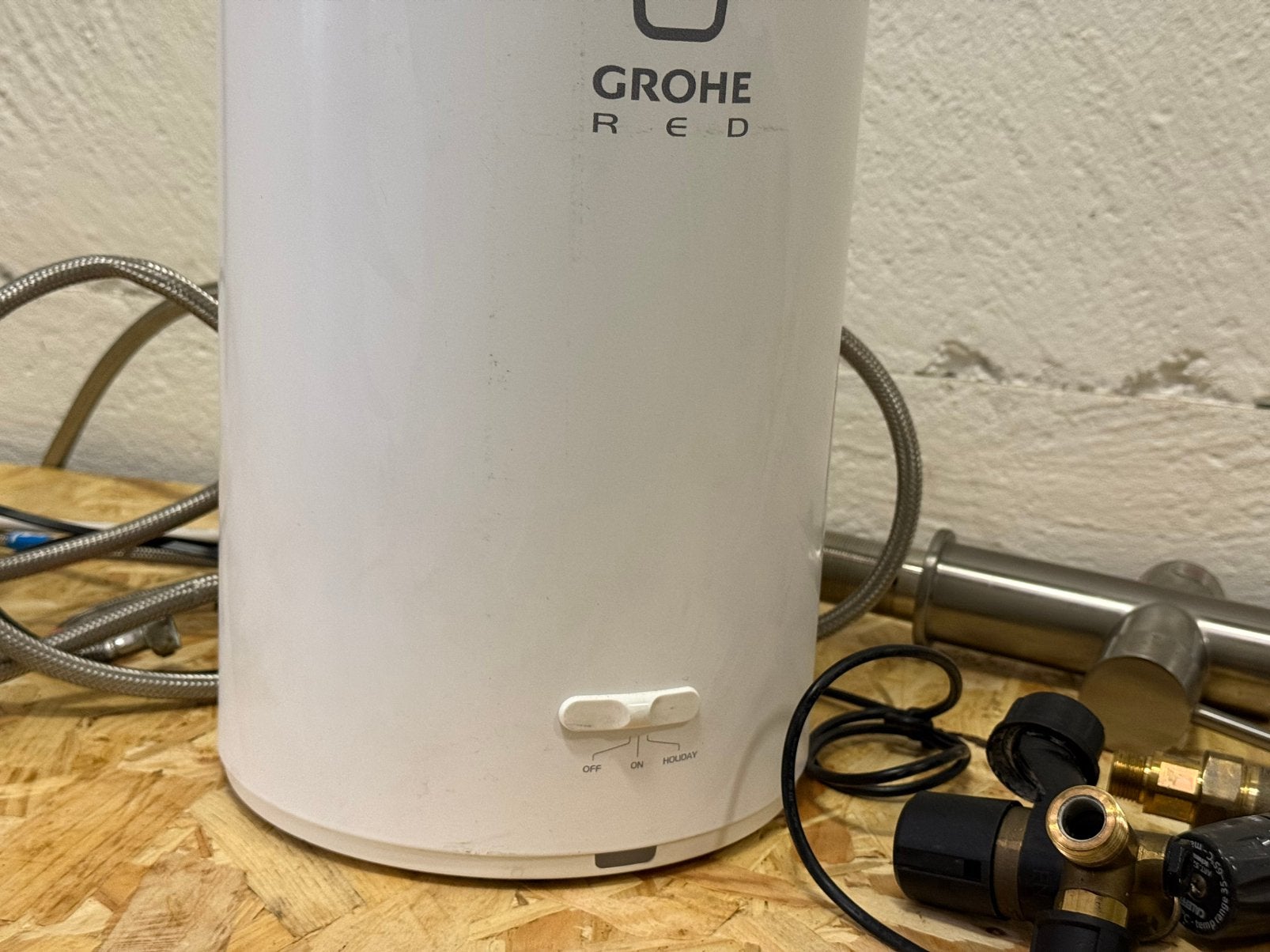 Grohe Red kraan 3in1 met boiler 7L, Ophalen, Zo goed als nieuw
