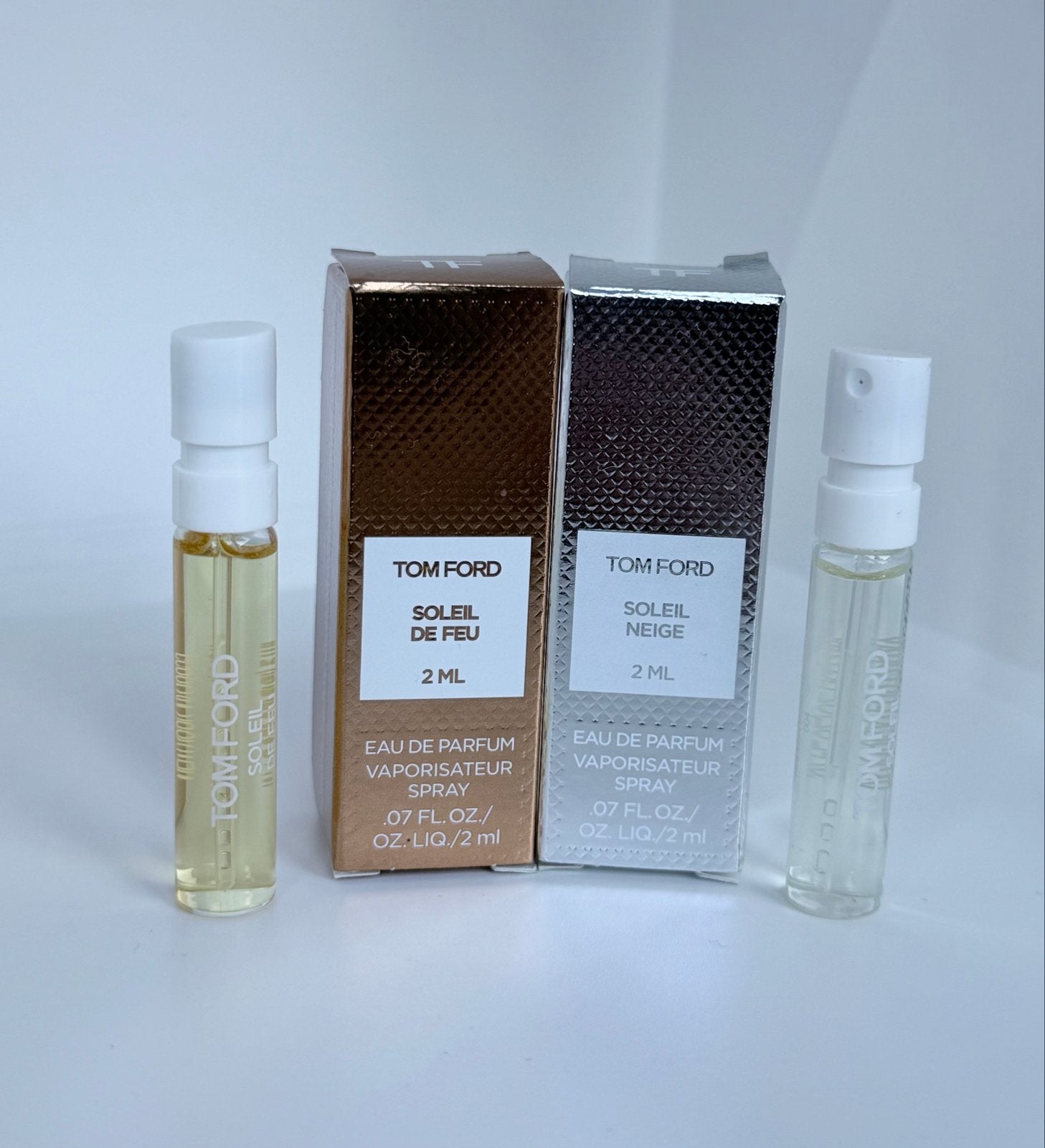 Tom Ford Soleil de Feu & Soleil Neige parfum 2* 2ml, Verzenden, Nieuw