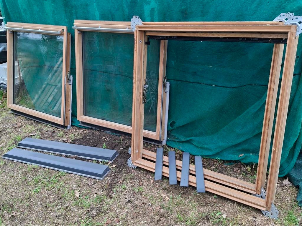 2 gebruikte Velux dakramen GGL S06, Ophalen, Gevelraam of Ruit, Gebruikt, 80 tot 120 cm