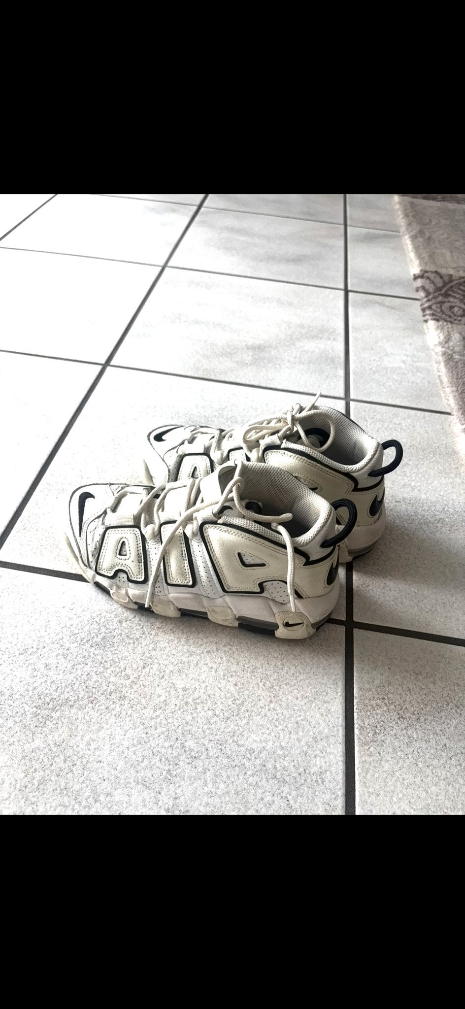Nike Air Uptempo wit maat 38, Ophalen of Verzenden, Gedragen, Wit, Sneakers of Gympen