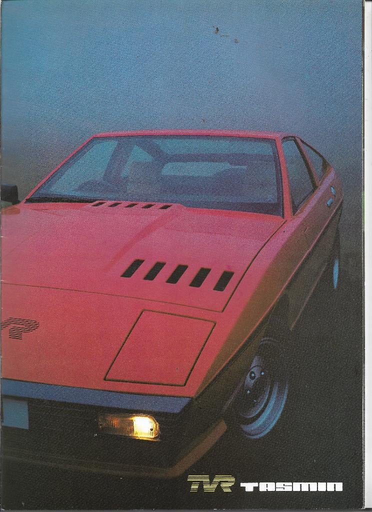 Brochure TVR Tasmin Coupé, 1980., Nieuw, Ophalen of Verzenden, Overige merken, TVR Engineering.