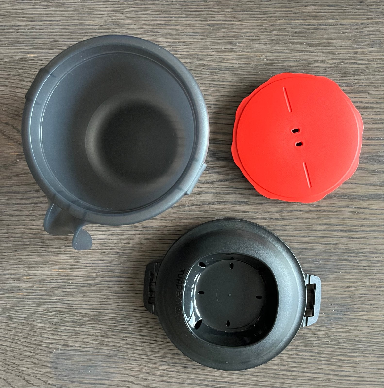 Tupperware MicroCook mini rijstkoker voor de magnetron, Huis en Inrichting, Keuken | Tupperware, Ophalen of Verzenden, Zo goed als nieuw