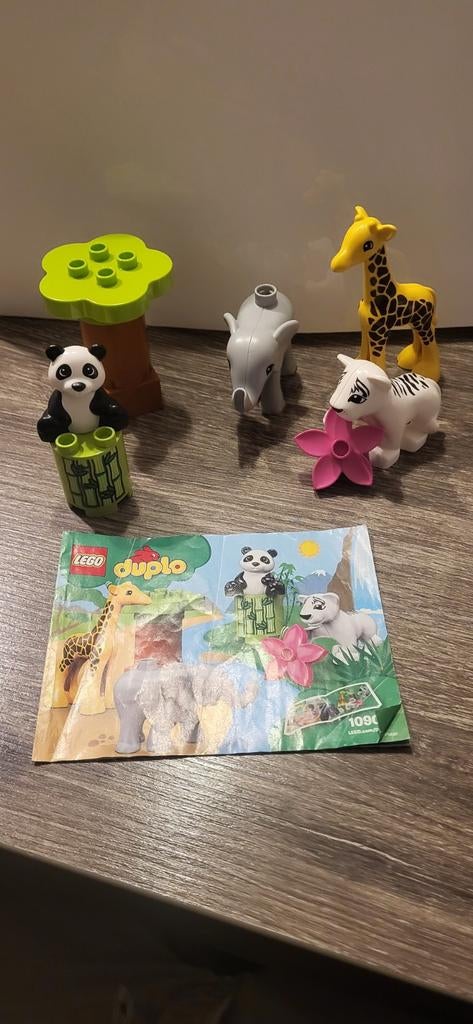 Duplo 10904 dierentuin dieren, Kinderen en Baby's, Speelgoed | Duplo en Lego, Ophalen of Verzenden, Zo goed als nieuw, Complete set