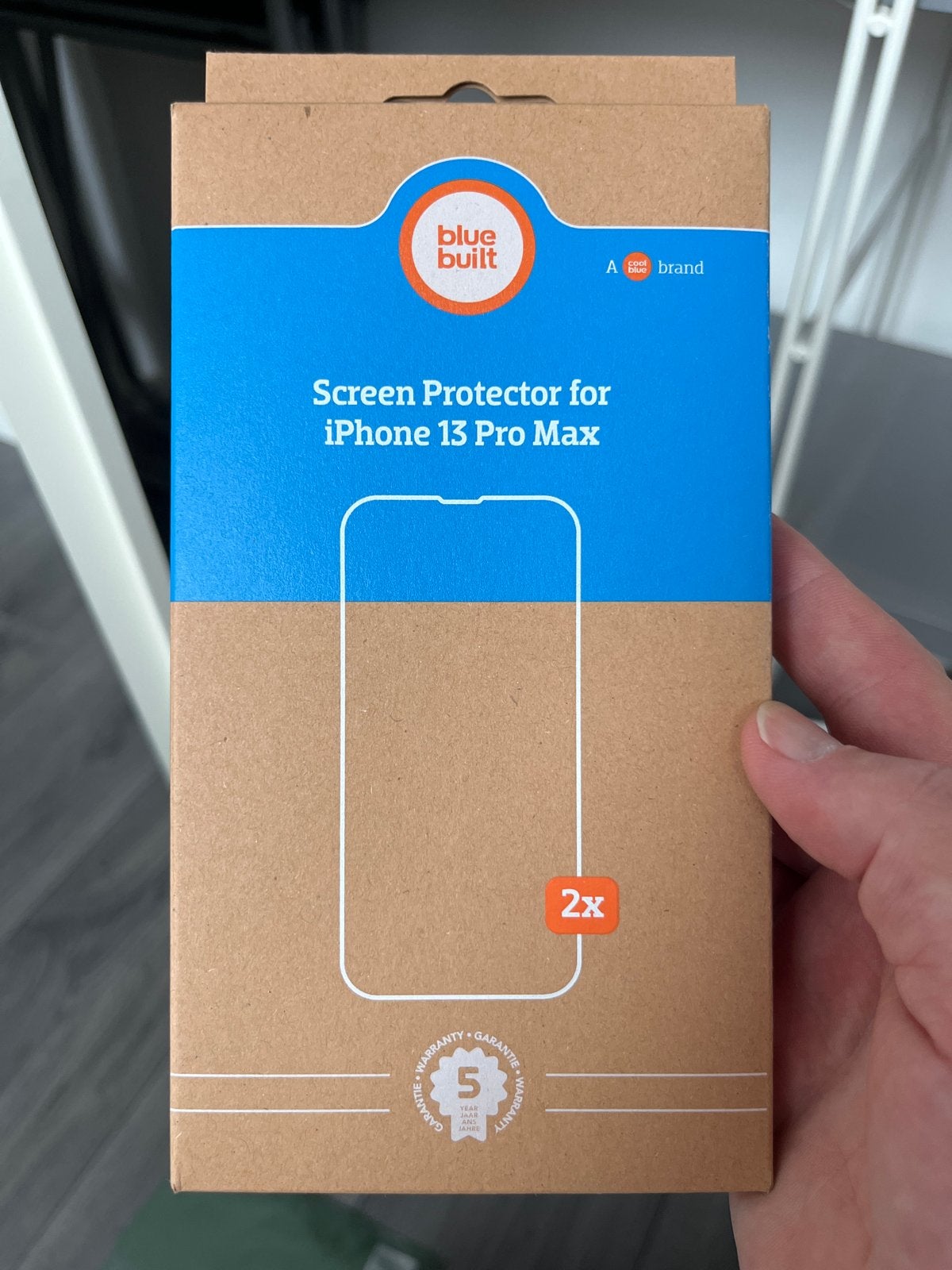 Blue Built Screen Protector voor iPhone 13 Pro Max (2x), Overige merken, Nieuw, Ophalen of Verzenden, IPhone 13 Pro Max