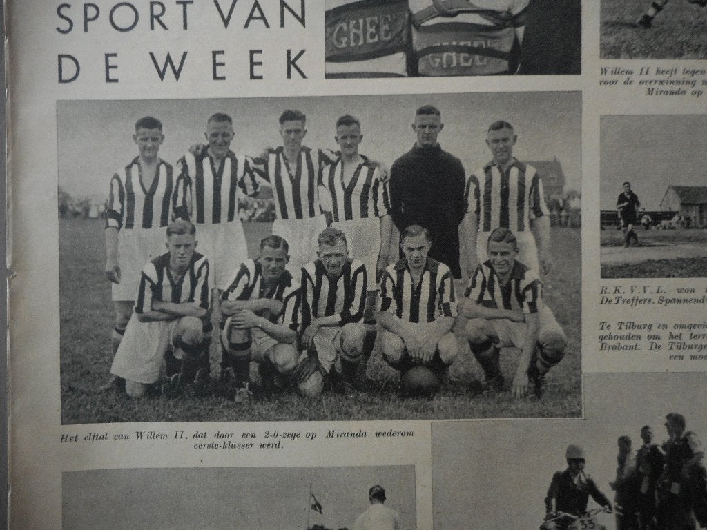 Tilburg. Willem II. Promotie. 1937., Ophalen of Verzenden, 1920 tot 1940, Nederland, Knipsel(s)