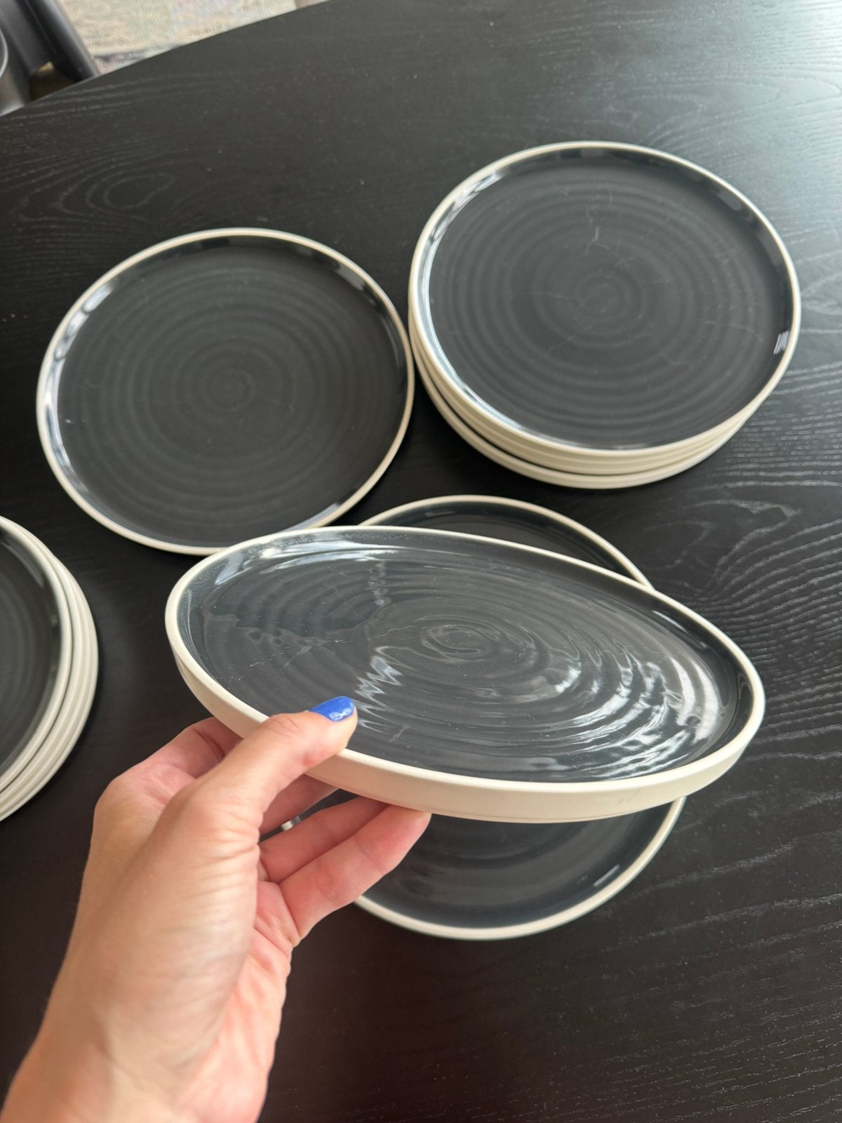 Ikea Ombonad borden klein en groot, Huis en Inrichting, Keuken | Servies, Overige materialen, Gebruikt, Ophalen of Verzenden, Bord(en)