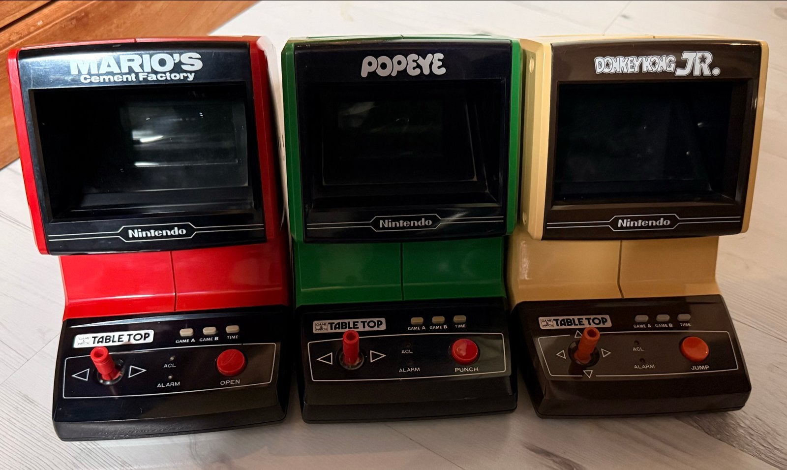 Nintendo Game & Watch Tabletop Spelcomputers (3 stuks), Spelcomputers en Games, Ophalen, Nintendo, Gebruikt