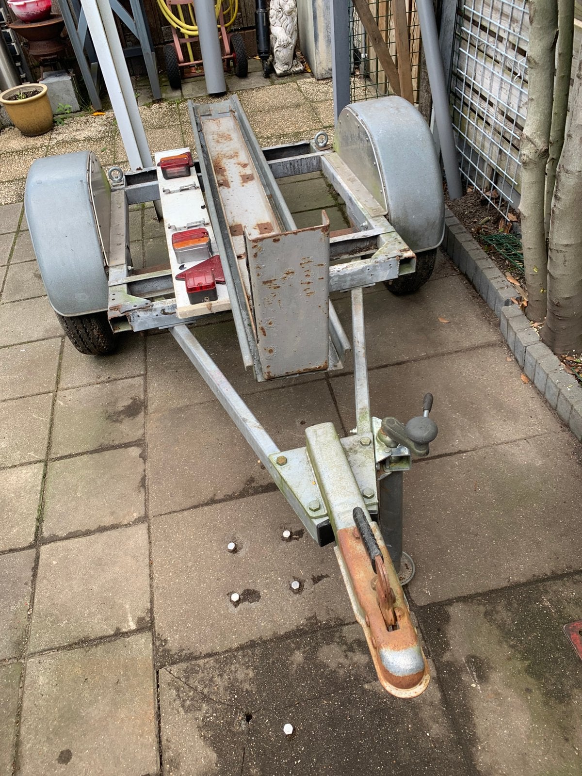 Aanhanger voor motor of scooter, Ophalen, Gebruikt