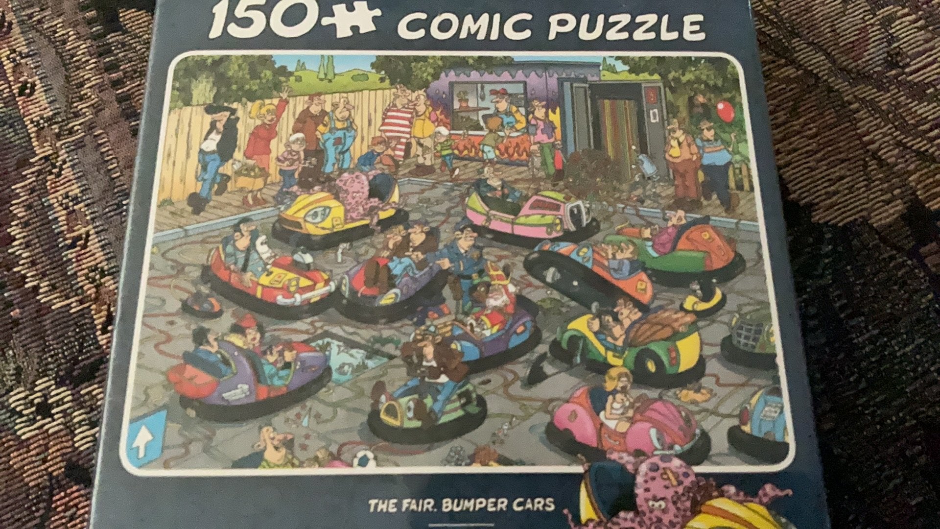 J v haasteren puzzel 150 st. De kermis  botsauto,s nieuw, Ophalen of Verzenden, Minder dan 500 stukjes, Zo goed als nieuw
