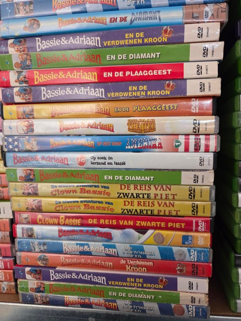 Bassie en Adriaan - Grote verzameling dvd's, Alle leeftijden, Ophalen of Verzenden, Zo goed als nieuw