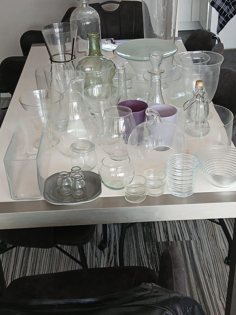 vazen, Ophalen, Gebruikt, Overige kleuren, Glas