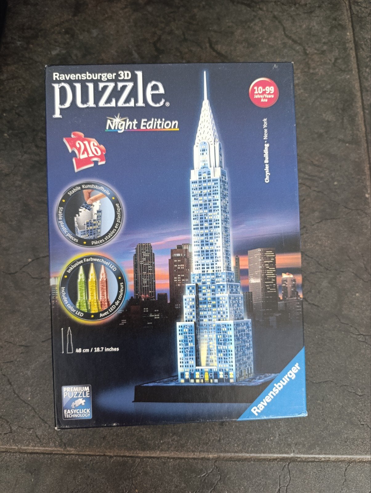 3D puzzel New York / Ravensburger, Ophalen of Verzenden, Minder dan 500 stukjes, Zo goed als nieuw, Rubik's of 3D-puzzel