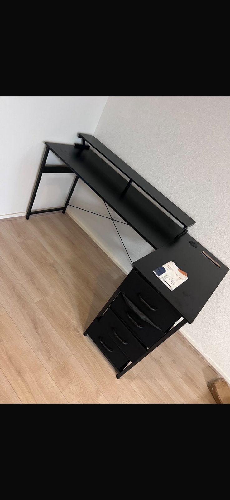 Bureau zwart, Ophalen of Verzenden, Zo goed als nieuw