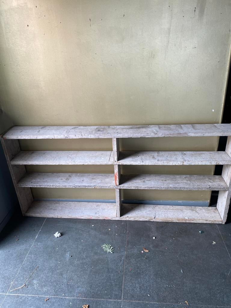 Steigerhouten wandrek / staand rek - Landelijke stijl, Ophalen, Gebruikt