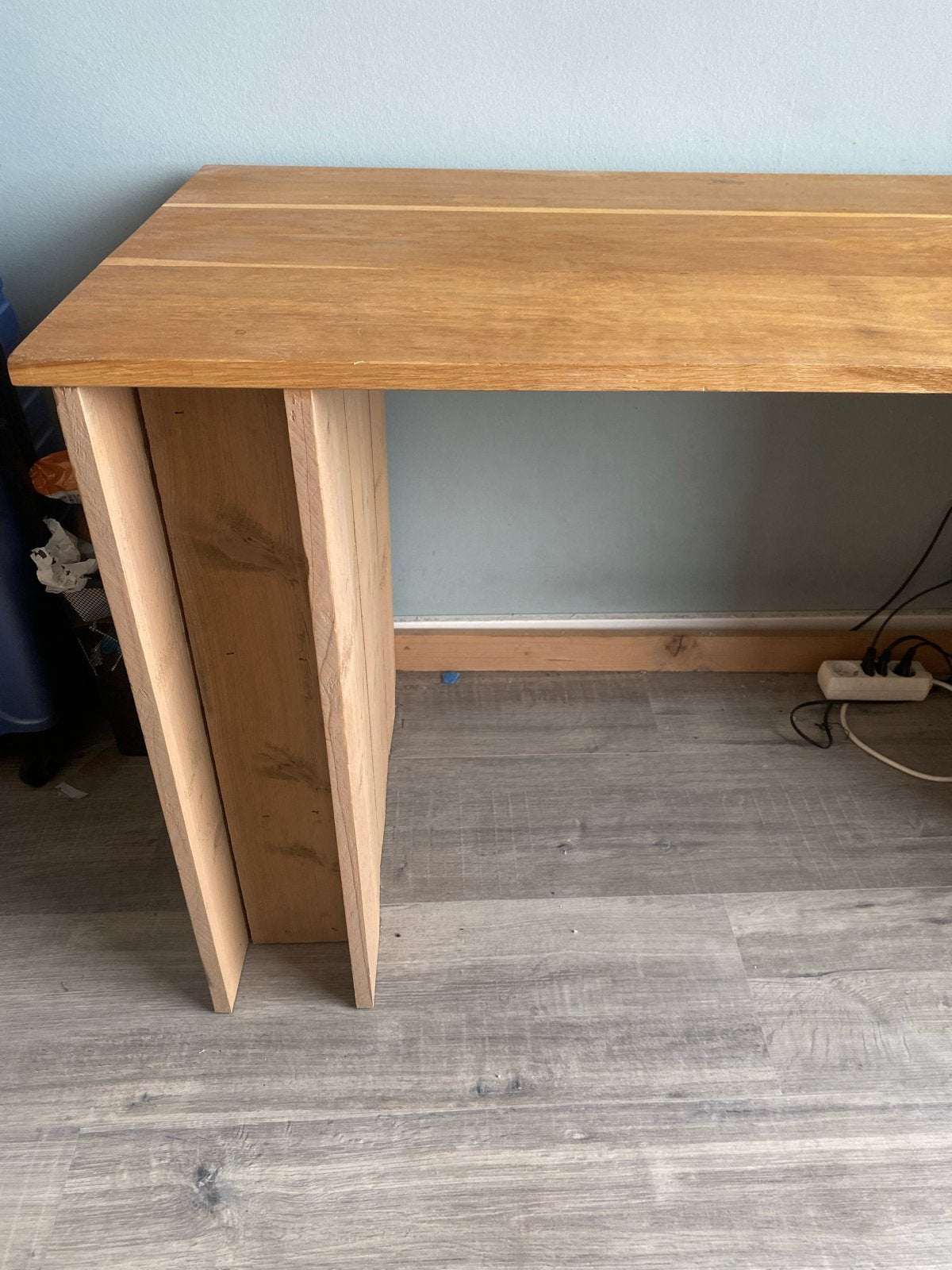 Houte bureau, Huis en Inrichting, Bureaus, Opbergruimte, Hout, Hoekbureau, 59 cm