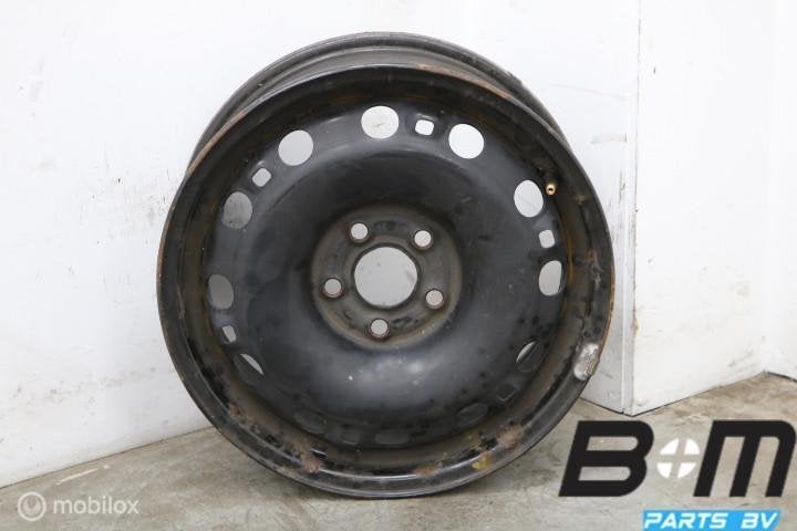 1 losse 15 inch stalen velg VW Polo 6R / 6V 6C0601027F, Auto-onderdelen, Banden en Velgen, Gebruikt, Velg(en)
