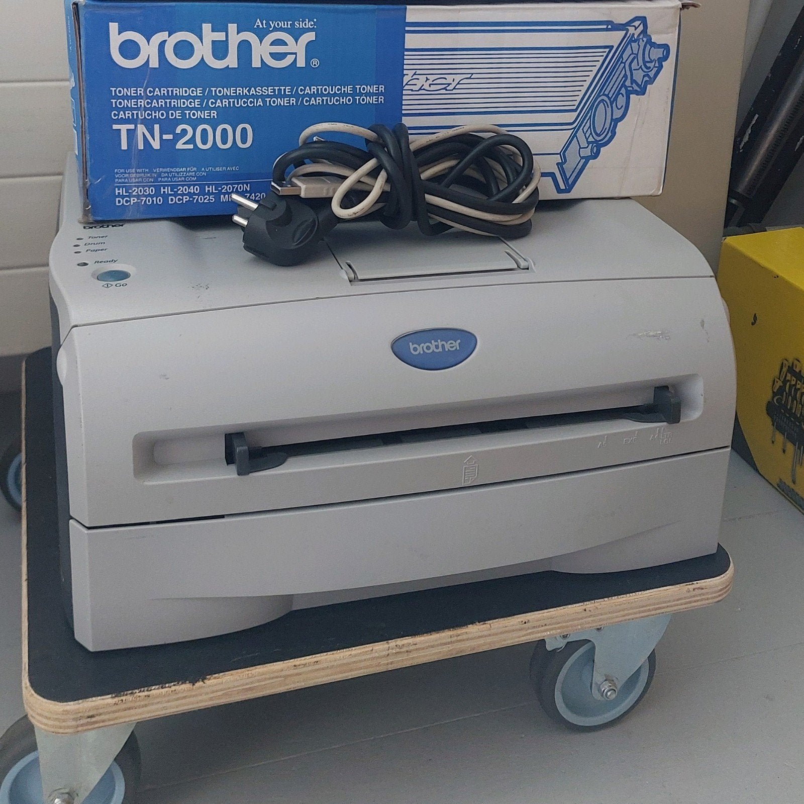 Brother HL-2030 laser printer incl. extra toner (lezen!), Computers en Software, Zwart-en-wit printen, Gebruikt, Printer, Ophalen of Verzenden