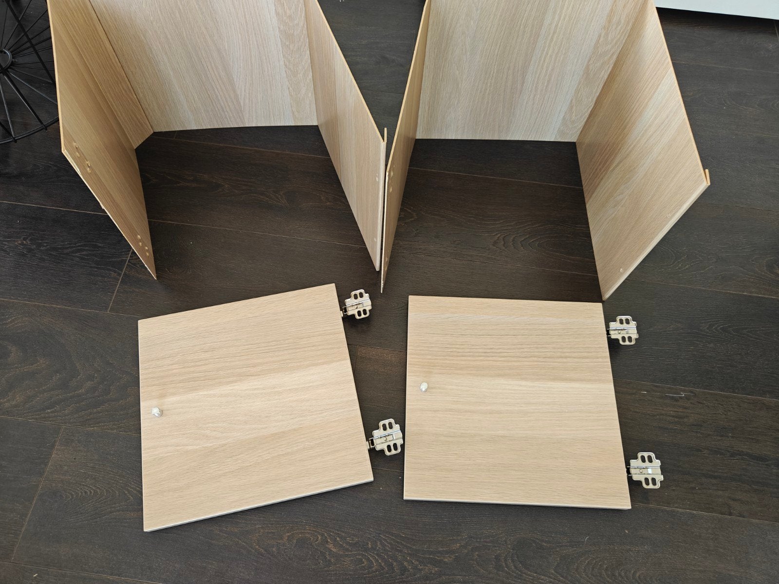 IKEA Kallax deurtjes met inzet eikenpatroon, Ophalen