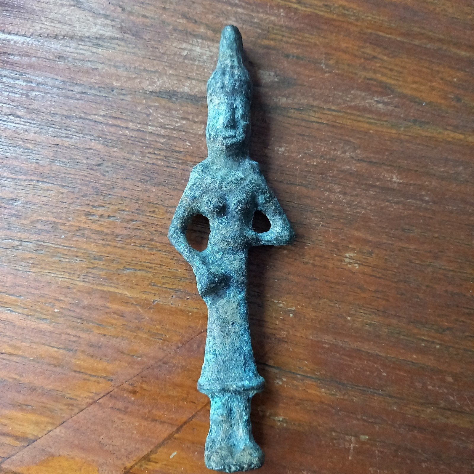 Massief Bronzen Votief, afgods Beeldje?, Antiek en Kunst, Antiek | Koper en Brons, Ophalen of Verzenden