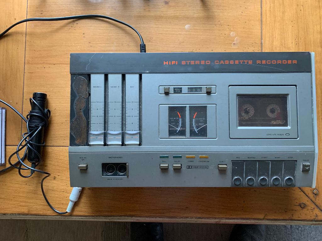 Aristona EK3520 cassettedeck (= Philips N2520), Ophalen of Verzenden, Enkel, Philips, Tape counter