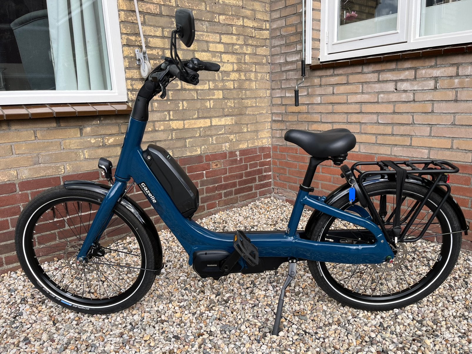 Vrijwel nieuwe Gazelle Easyflow HMS elektrische fiets, Ophalen of Verzenden, Zo goed als nieuw, Minder dan 47 cm, Schijfrem