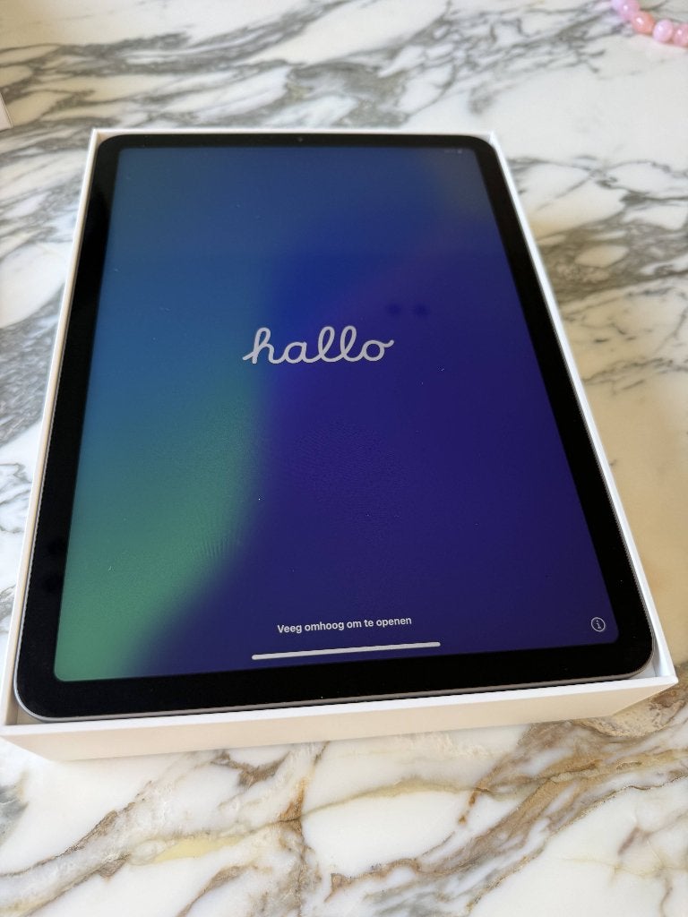 APPLE IPAD AIR 4e Gen 10.9 64GB Space Grey in orginele doos, Ophalen, Apple iPad Air, 11 inch, Zo goed als nieuw
