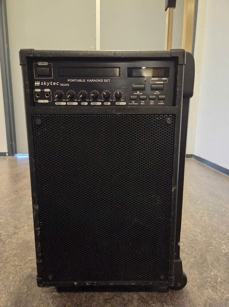 Skytec TEC070 luidspreker / karaoke-set, Gebruikt, Inclusief kabels, Overige typen, 60 tot 120 watt